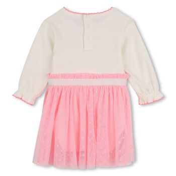 Baby Girls Ivory & Pink Tulle Dress