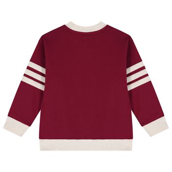 Boys Burgundy Tiger Sweatshirt