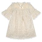 Girls Beige Lace & Sequin Kristi Dress, 1, hi-res