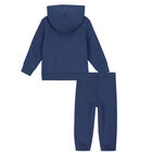 Baby Boys Navy Logo Tracksuit, 1, hi-res