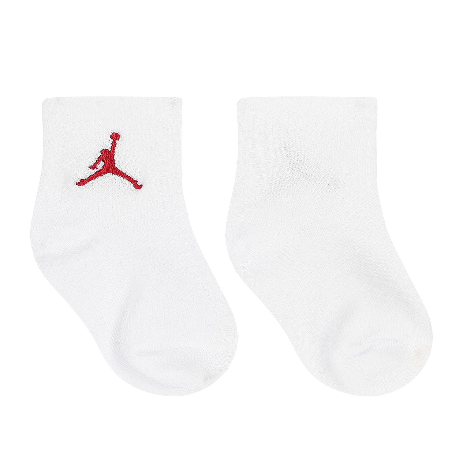 Red, Black & White Jordan Logo Baby Socks ( 6-Pack ), 1, hi-res
