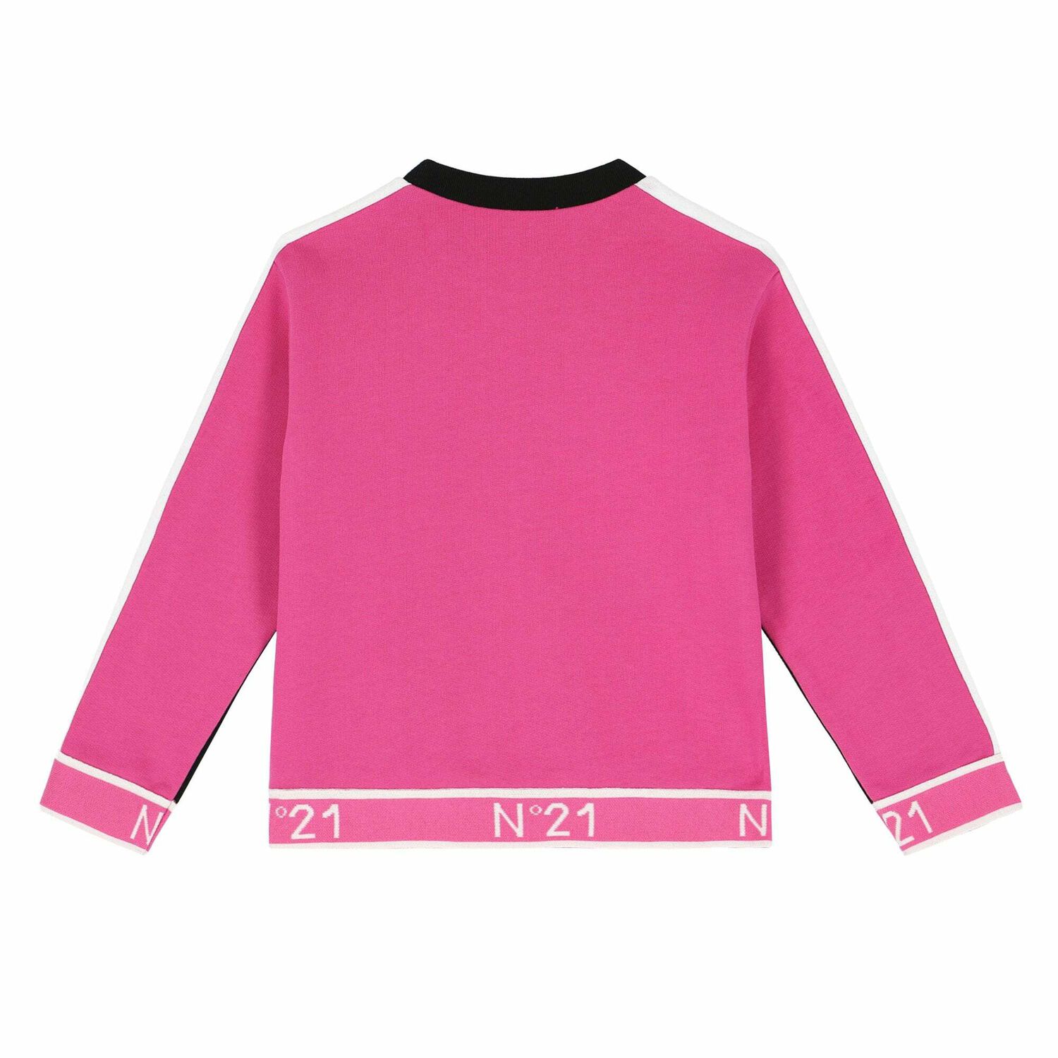 Girls Black & Pink Sweatshirt, 1, hi-res