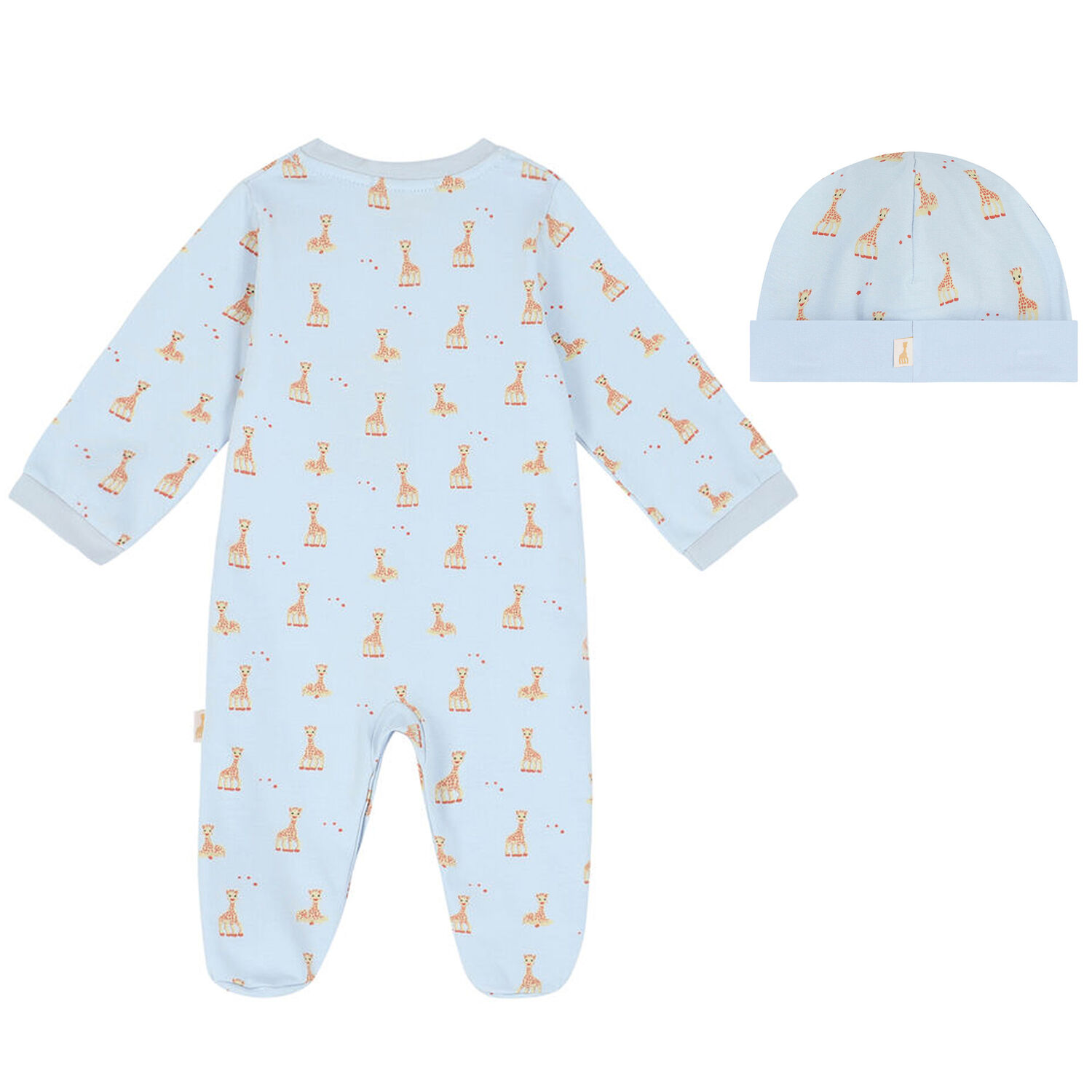 Baby Boys Blue Babygrow & Hat Set, 1, hi-res