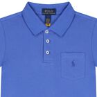 Boys Blue Logo Polo Shirt, 1, hi-res