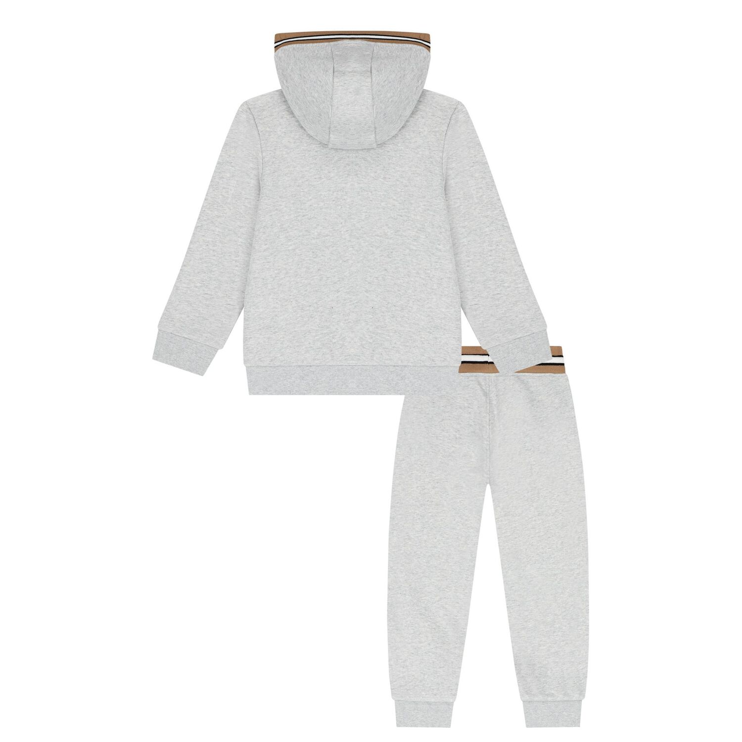 Boys Grey Logo Tracksuit, 3, hi-res image number null