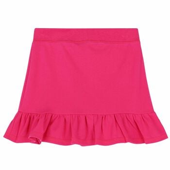 Girls Pink Logo Skirt