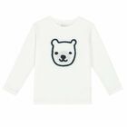 Younger Boys White Long Sleeve Top, 1, hi-res