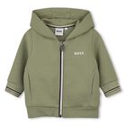 Younger Boys Mini Me Green Logo Tracksuit, 2, hi-res