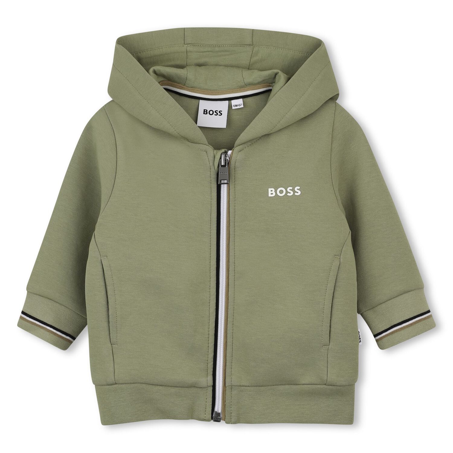 Younger Boys Mini Me Green Logo Tracksuit, 2, hi-res