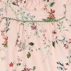 Baby Girls Pink Floral Ruffled Dress, 1, hi-res
