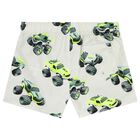 Boys Ivory Monster Truck Swim Shorts, 1, hi-res