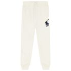 Boys Ivory Logo Joggers, 2, hi-res