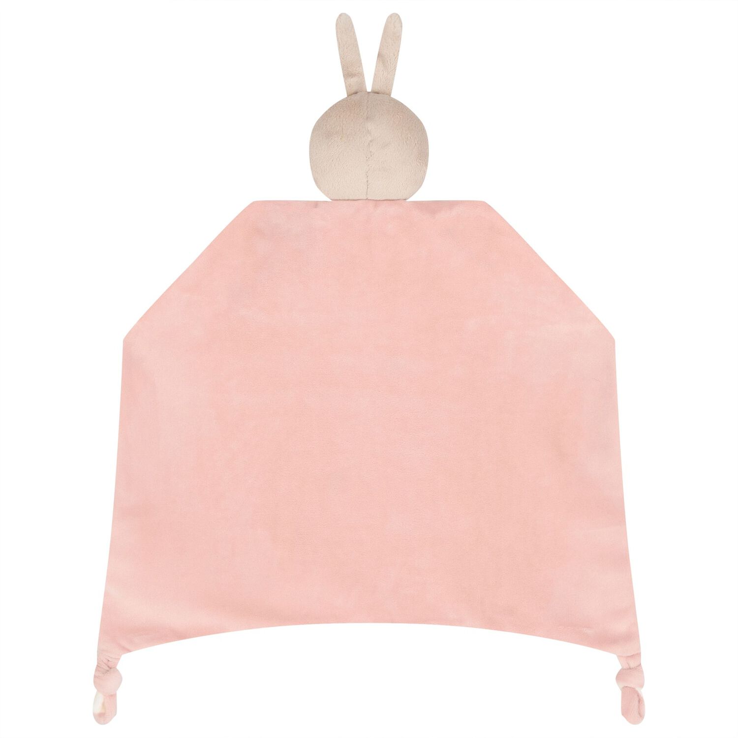 Baby Girls Ivory & Pink Rabbit Comforter, 2, hi-res