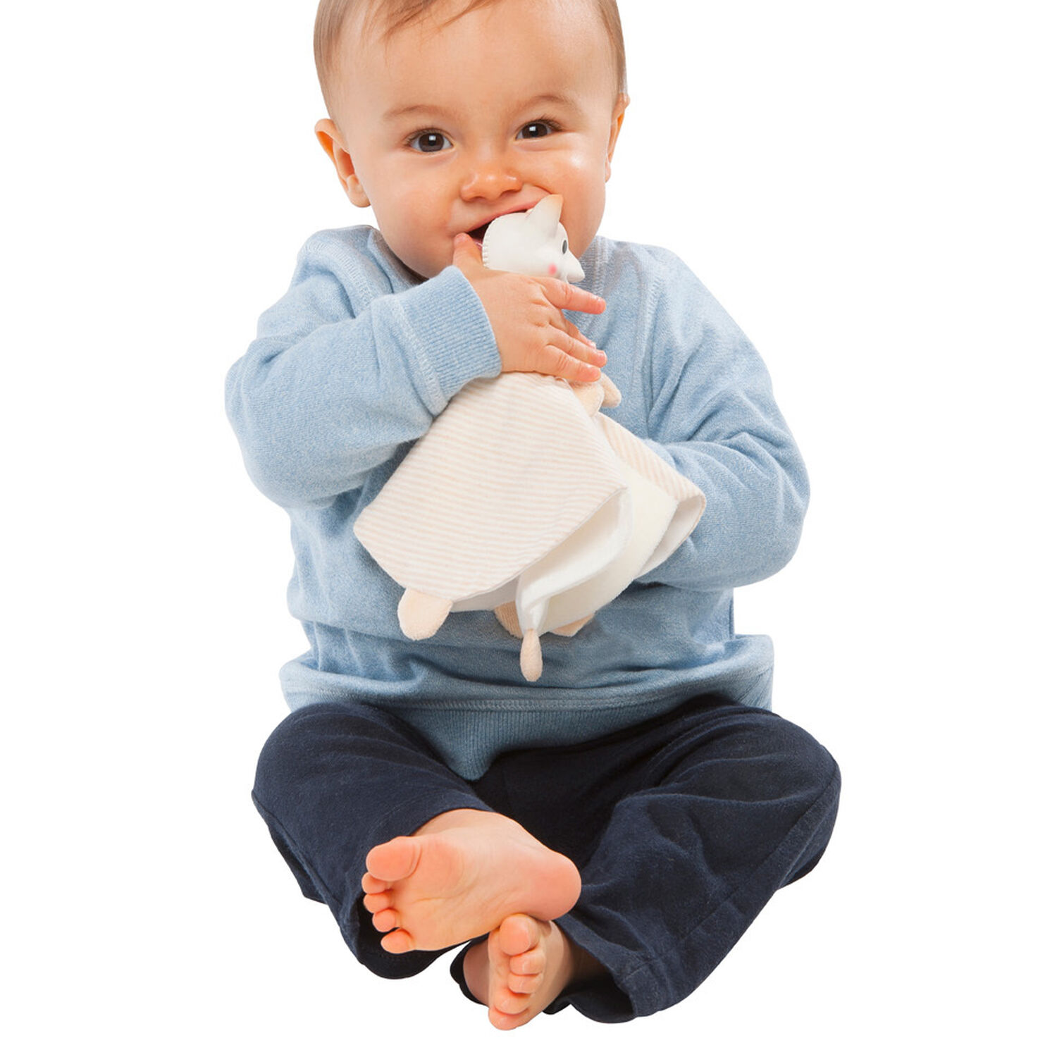 Ivory & Beige Giraffe Rubber Toy, 1, hi-res