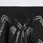 Girls White & Black Logo Dress, 1, hi-res