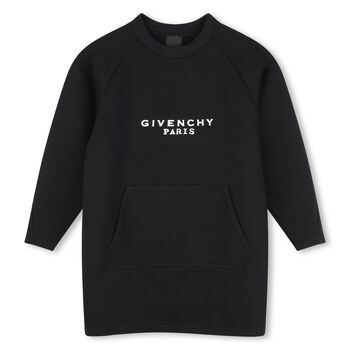 Girls Black Logo Dress