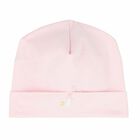 Baby Girls Pink Polka Dot Hat, 1, hi-res