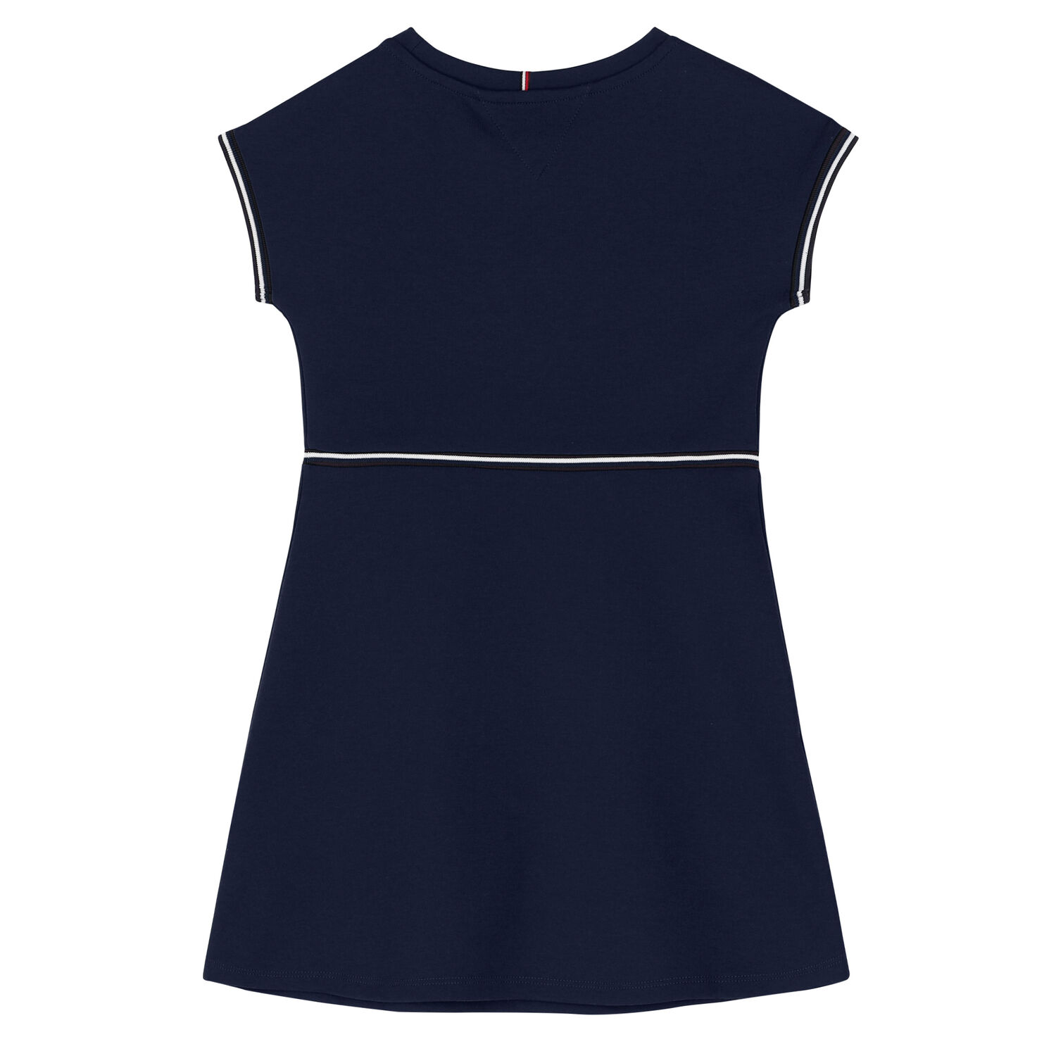 Girls Navy Logo Dress, 1, hi-res