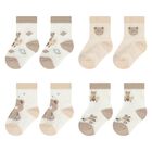 Beige & Ivory Baby Socks ( 4-Pack ), 1, hi-res