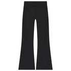 Girls Black Logo Leggings, 1, hi-res