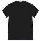 Boys Black Zig Zag Logo T-Shirt, 1, hi-res