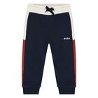 Younger Boys Navy Blue Logo Joggers, 3, hi-res