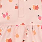 Baby Girls Pink Fruits Dress, 1, hi-res