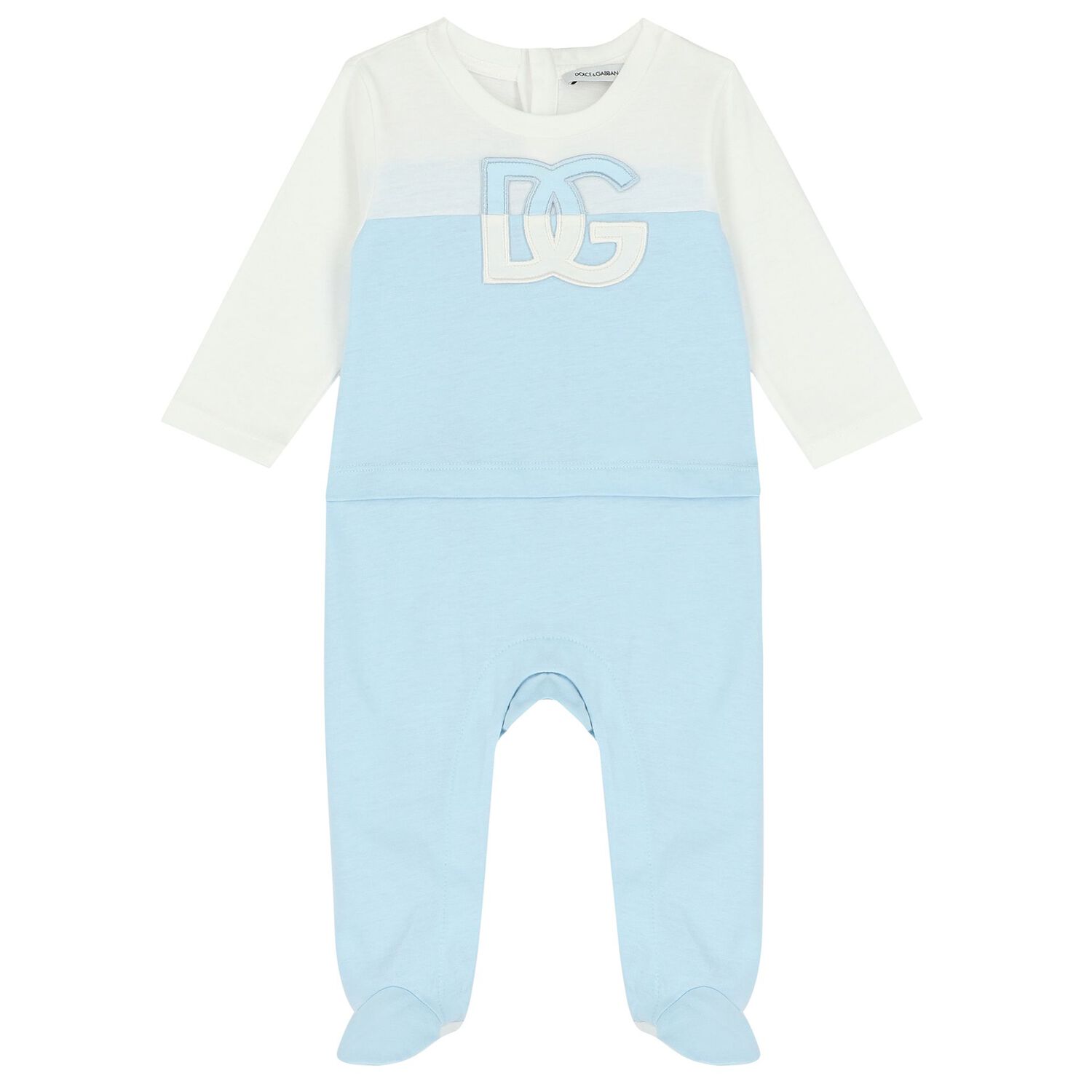 Baby Boys Blue & White Logo Babygrow Gift Set, 1, hi-res