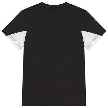 Boys Black logo T-Shirt
