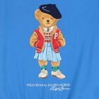 Girls Blue Polo Bear Dress, 1, hi-res
