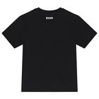 Boys Black Logo T-Shirt, 2, hi-res
