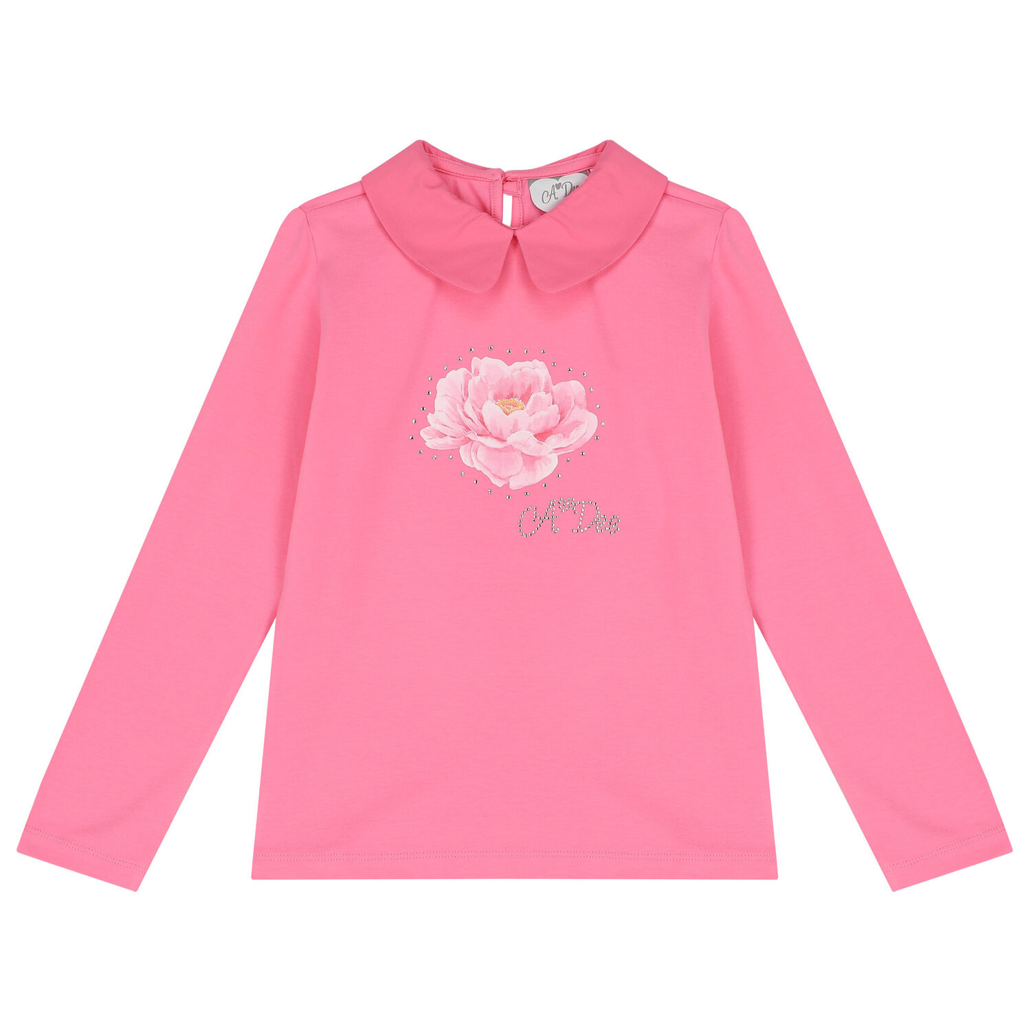 Girls Pink Floral Skirt Set, 1, hi-res