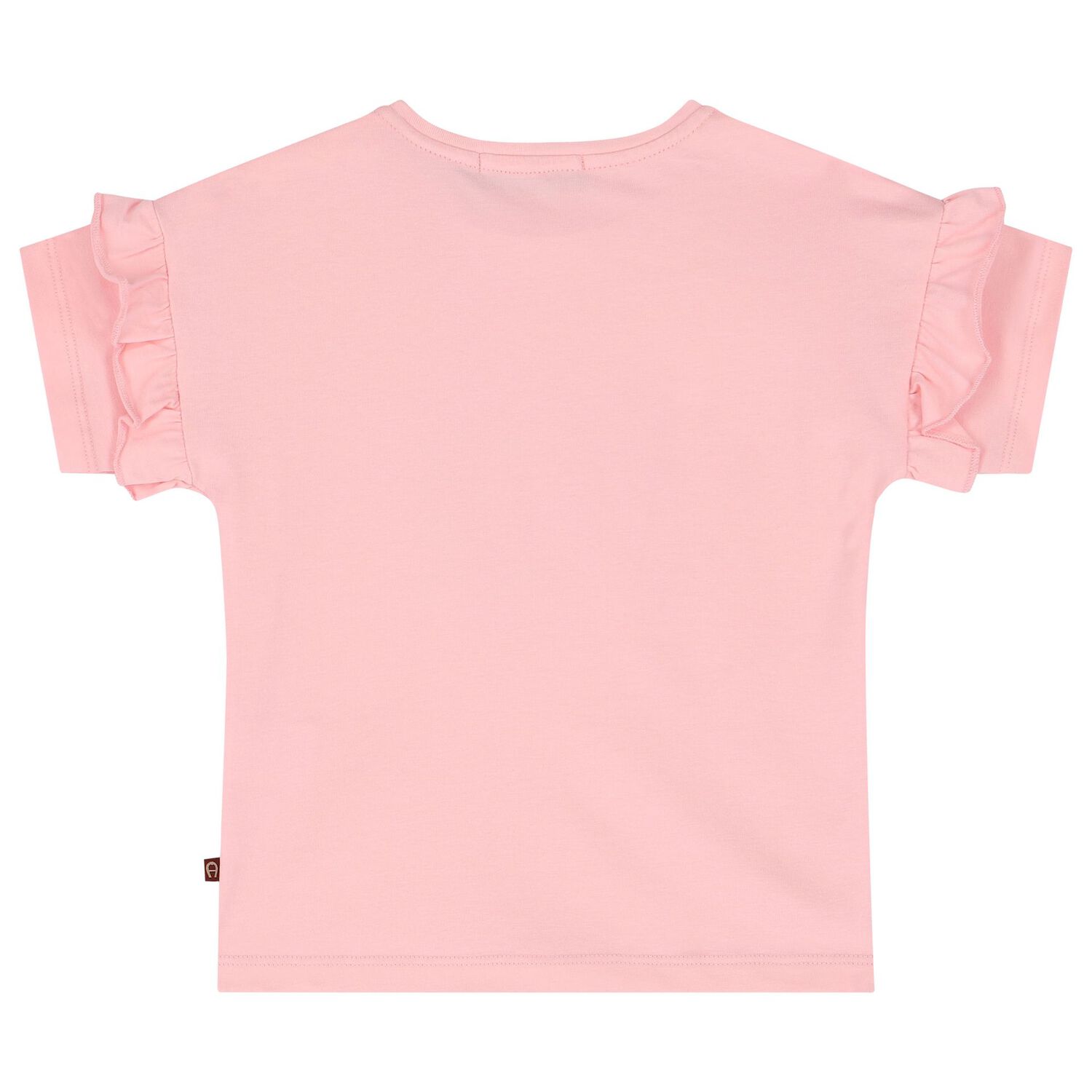 Younger Girls Pink & Gold Logo Heart T-Shirt, 2, hi-res