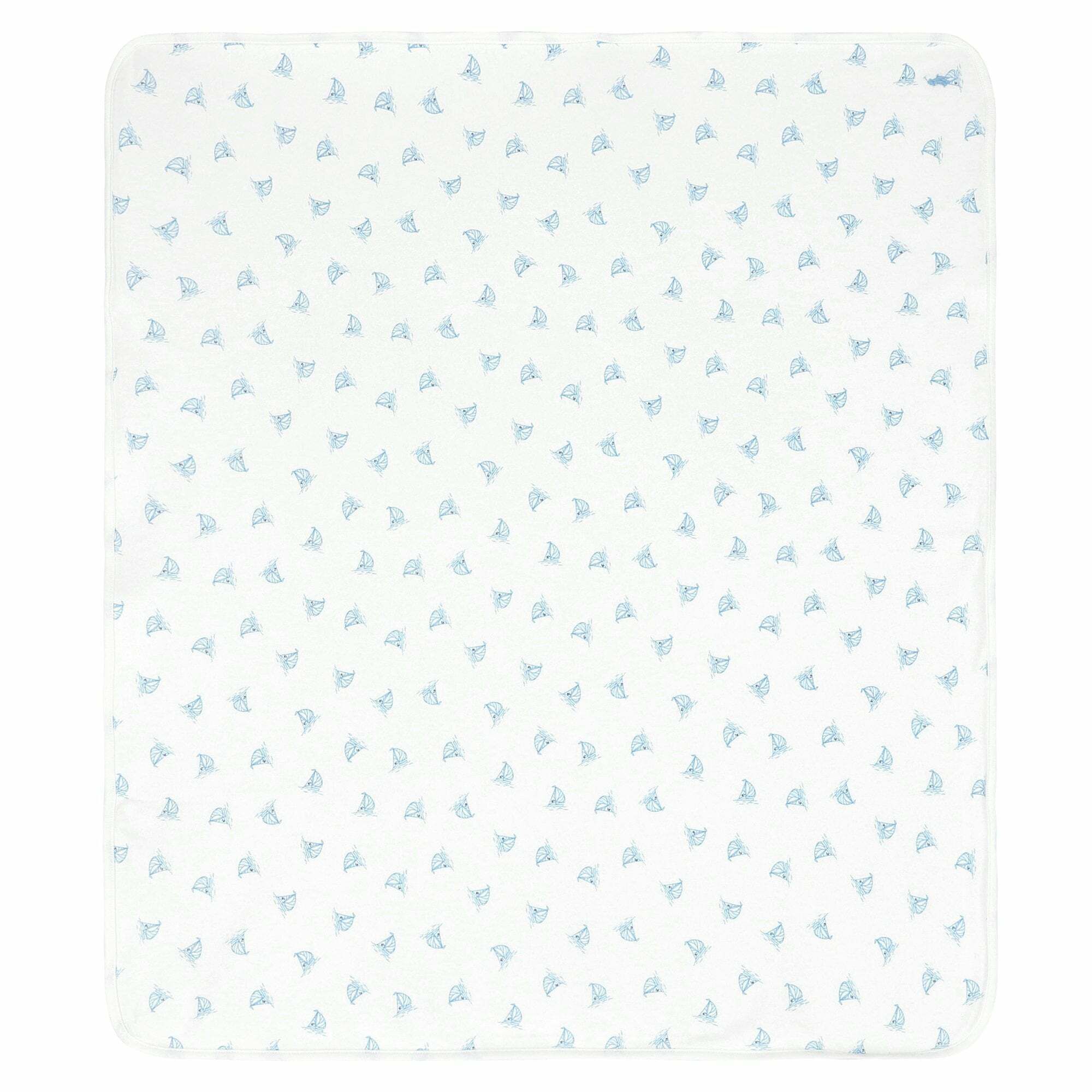 Ralph Lauren Baby Boys White Printed Blanket Junior Couture UK