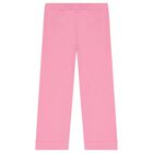Girls Pink Logo Trousers, 1, hi-res