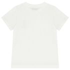 White Teddy Bear Logo T-Shirt, 1, hi-res