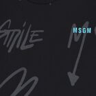 Younger Boys Black Logo Long Sleeve Top, 1, hi-res