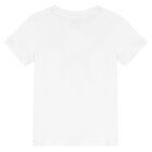Girls White Logo T-Shirt, 2, hi-res