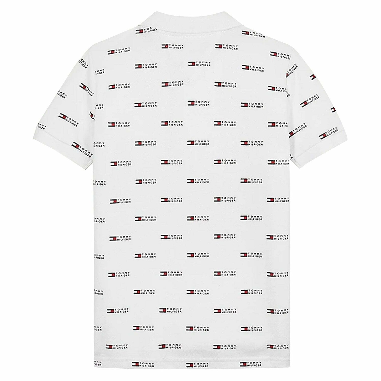 Boys White Logo Polo Shirt, 1, hi-res
