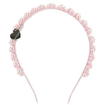 Girls Pink Embellished Pearl Headband