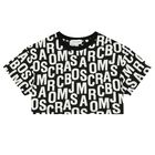 Girls Black & White Logo T-Shirt, 1, hi-res