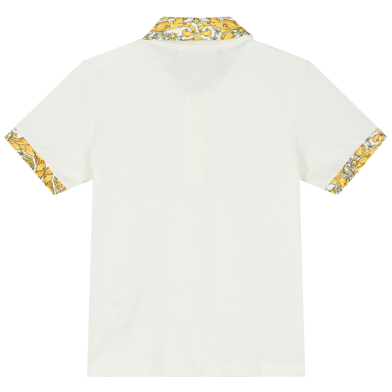Younger Boys Ivory Logo Medusa Polo Shirt, 1, hi-res