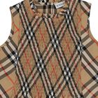 Girls Beige Check Dress, 1, hi-res