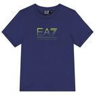 Boys Blue Logo T-Shirt, 4, hi-res