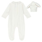 Ivory Rabbit Babygrow Set, 1, hi-res