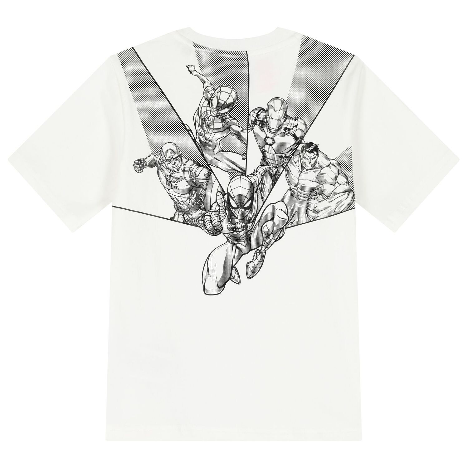 Boys Ivory Logo Marvel T-Shirt, 1, hi-res