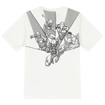 Boys Ivory Logo Marvel T-Shirt