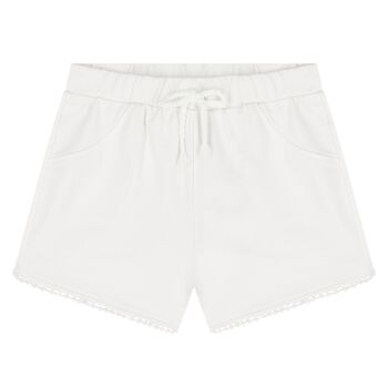 Younger Girls White Shorts