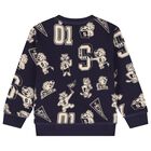 Boys Navy Blue Lion & Tiger Sweatshirt, 1, hi-res