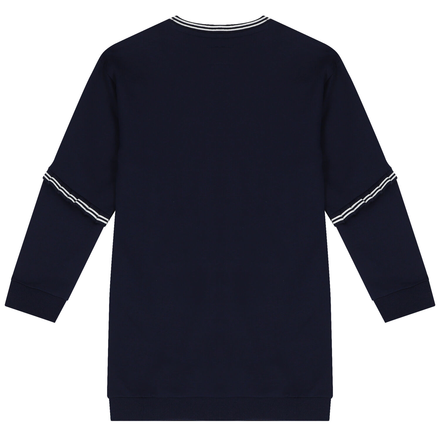 Girls Navy Blue Logo Heart Dress, 1, hi-res image number null